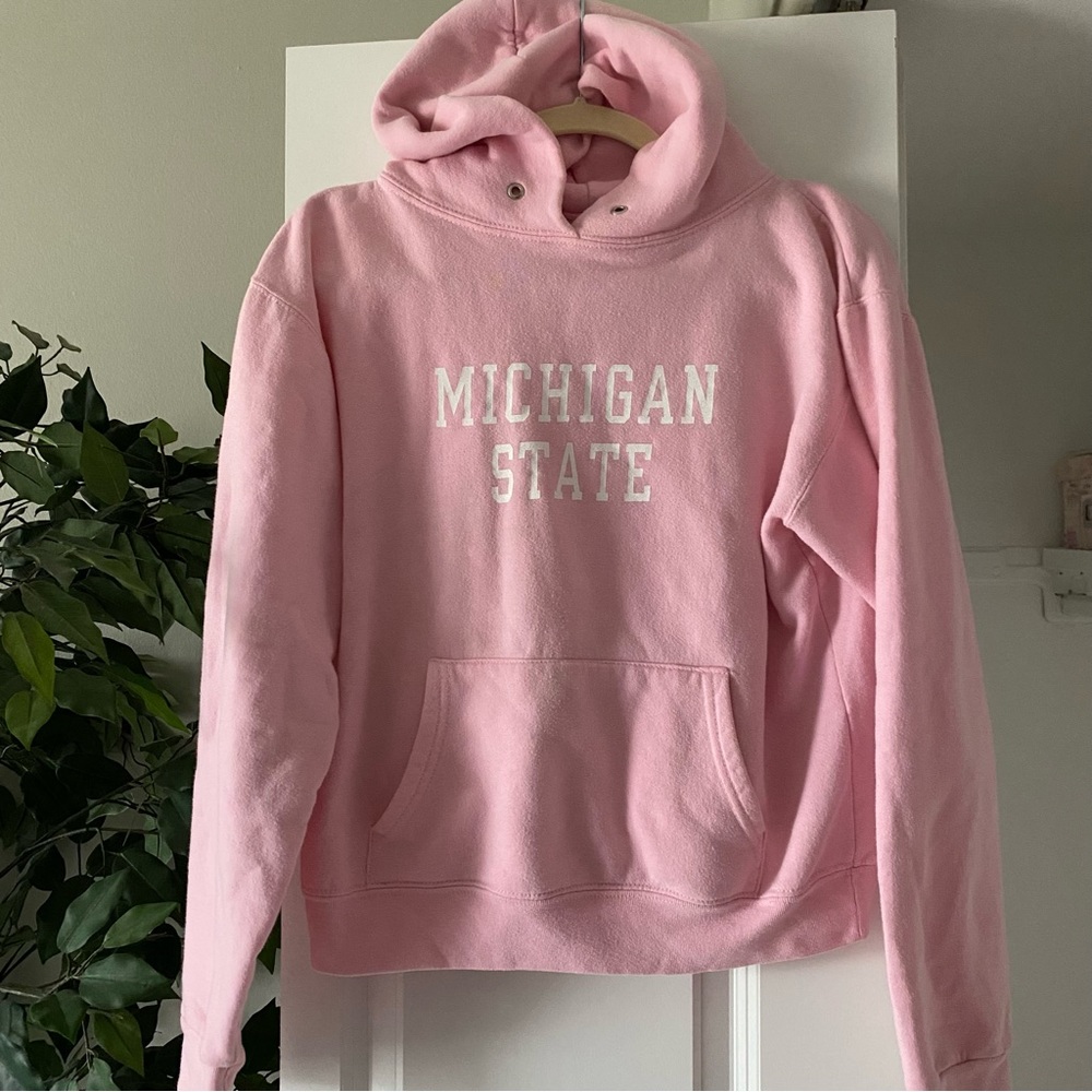 Pink Michigan State Hoodie